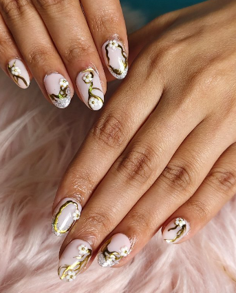 Royal Gold & Blossom Overlay